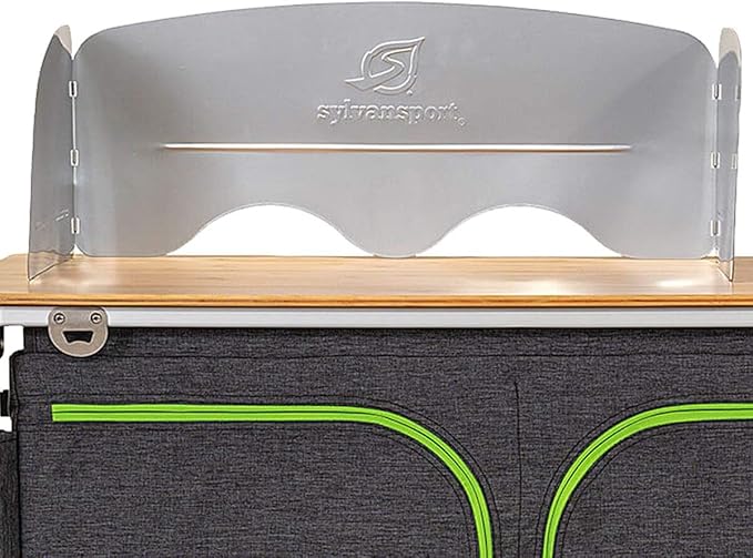 SylvanSport Outdoor Camp Kitchen for Easy Cooking Clean Up and Camping Meal Prep - Great for Campsites Tailgates BBQs and Glamping - Camping Essentials - Dine-O-Mite Small Version