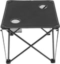 Portable Folding Camping Table with Cup Holders for Outdoor Activities for Picnics Beach BBQ and Travel Compact Side Table for Easy Carrying