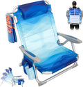 #WEJOY Beach Chair for Adults Reclining Adjustable Position Lay Flat Lightweight Folding Portable Aluminum Chair with Backpack StrapsPadded headrest Heavy Duty 400 lbs Lawn Chair for Beach Sand