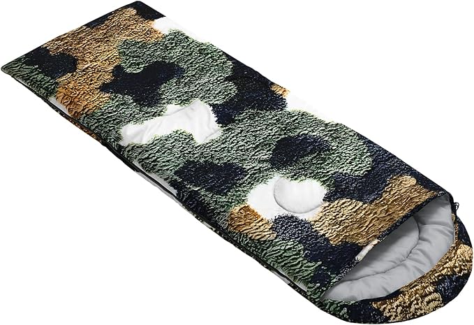 AILONEN Cartoon Camping Sleeping Bag for Boys Girls AdultsLightweight &amp Waterproof3 Season Warm &amp Cold WeatherPortablePrinted Sleeping BagTravelingCampingHiking
