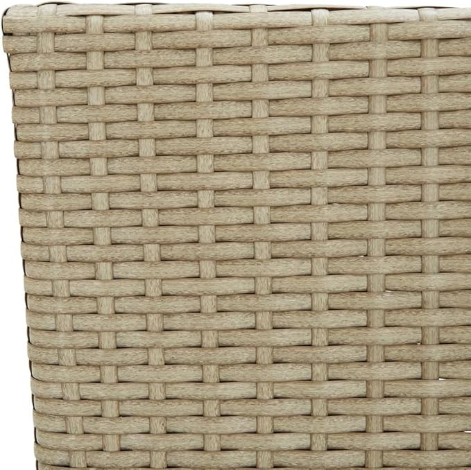 Black Dining Chairs Kitchen Table Chairs Chairs Living Room Outdoor Dining chairsPatio Dining Chairs 4 pcs Poly Rattan BeigeSuitable for Gardens courtyards