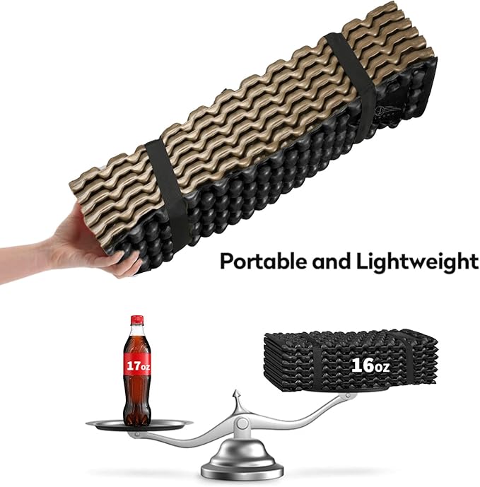 Foam Camping Pads for Hiking Ultralight Closed Cell Mattress Waterproof Soft Mat for Adults Wide Picnic Yoga Mats Folding Sleeping Pad for Outdoor Backpacking