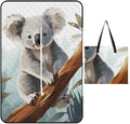 Zipper Koala and Butterfly Style Picnic Mat Suitable for Travel Camping Park Or Home Use