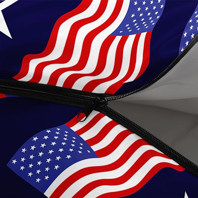 US Flag Sleeping BagAmerican Flag and Stars Camping Bag for Adults KidsStars Stripes Lightweight Warm Portable Outdoor Indoor-Waterproof Cold Weather Resistant for Camping Hiking Travelling