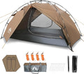 Night Cat Backpacking Tents 2 Persons Fast Setup Hiking Camp Tent with Foldable Pole Double Layers Two Doors Waterproof Lightweight Compact 7x4.4ft