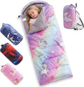 tuphen Kids Sleeping Bag - 50-77℉ 3-Season Waterproof Sleeping Bag for Boys &amp Girls Lightweight 2.2 lbs Camping Gear with Compression Bag Ideal for Camping Hiking Indoor