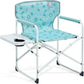EVER ADVANCED Kids Directors Chair with Side table for Camping RV &amp Sports Padded Kid Outdoor Seat with Safety Lock Lightweight Portable Camp Chairs for Beach Balcony Patio Supports 150lbs G