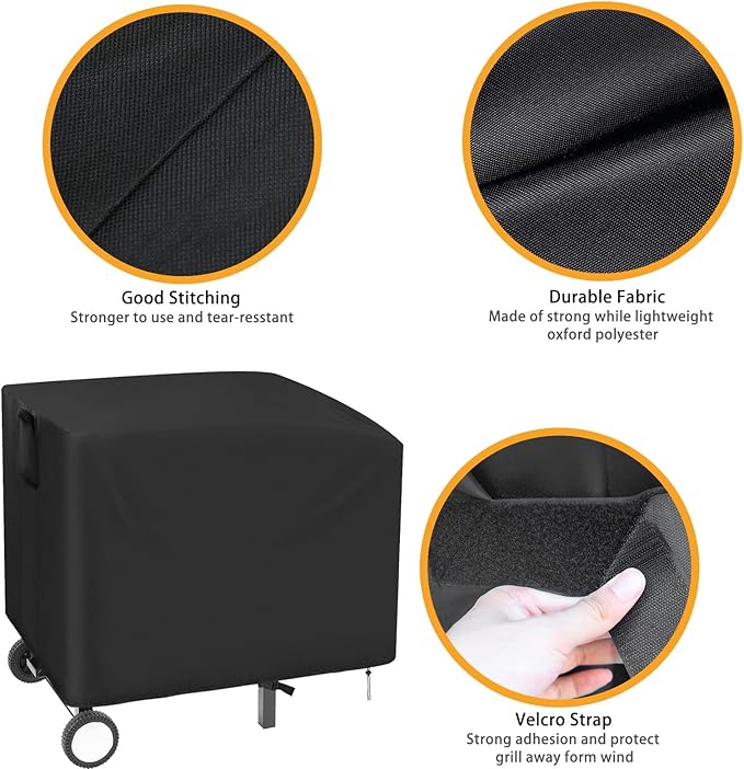 Flat Top Grill Cover for Royal Gourmet 2 Burner Griddle GB2000 38 Inch Waterproof Cover for Outdoor Grill 38 x 24 x 33.8 Inch for Outdoor Barbeque Grill