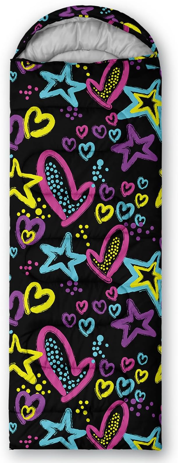 QOOMO Axolotl Cute Camping Sleeping Bags3 Season Warm &amp Cool WeatherLightweightWaterproof Sleeping Bags for Adults &amp KidsTravelingand Outdoors