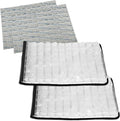 FlexiFreeze Party Mat Food Cooling Serving Platter – Buffet Display Chiller for Meat Cheese Fruit &amp Party Food Trays – Catering Supplies Cold Serving Mat Black 2 Pack (19 x 15)