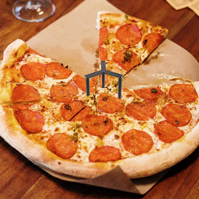 GLEAVI Pizza Stand Tripod Protectors 200Pcs Reusable Plastic Pizza Saver for Takeaway Preventing Sticking and Crushing Serving Rack
