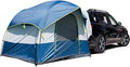 Universal SUV Camping Tent - Up to 8-Person Sleeping Capacity Includes Rainfly and Storage Bag - Car Tailgate Glamping Tent - 8'W x 8'L x 7.2'H Gray and Blue