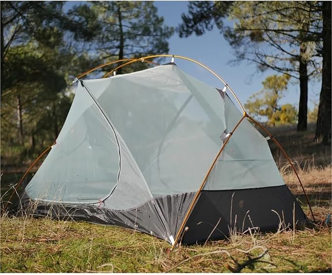 2-Person Tent – 4-Season 15D Double Layer Waterproof Backpacking Camping Hiking Tent