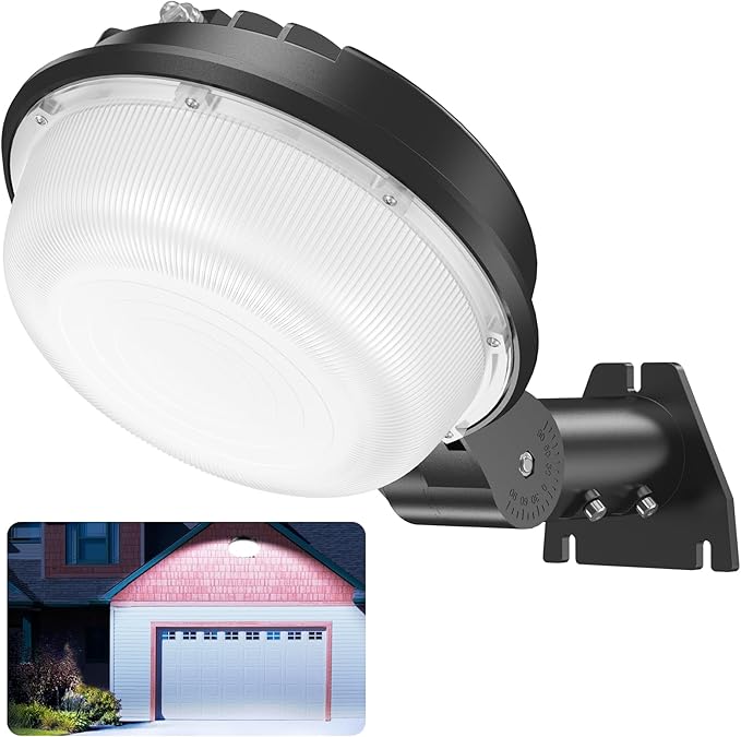 LED Barn Light 150W Yard Area Light Dusk to Dawn Outdoor Lighting with Photocell 21000LM 5000K Daylight IP65 Waterproof LED Flood Security Parking Lot Lights for Street/Farmhouse/Garage