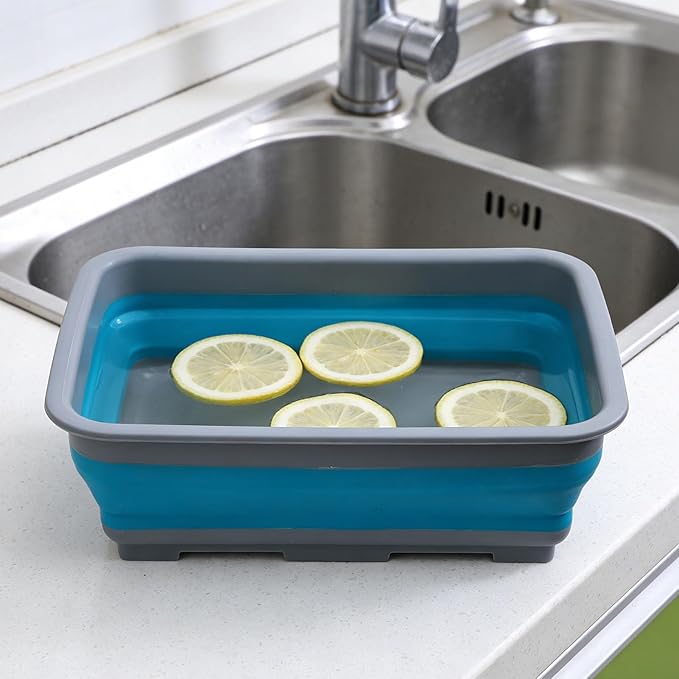 Haofy Collapsible Dish Tub Foldable Wash Basin with Lightweight Portable Design for Camping Picnics Kitchen RV Boat