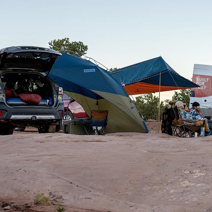 Kelty Sideroads Awning Shelter for Car Camping Tailgating and Summer Beach Trips Protection from Elements and UV Universal Mount Sturdy Steel Frame Easy Setup