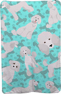 Caroline's Treasures MLM1060TBLT White Standard Poodle Soft Travel Blanket with Bag Airplane Blanket Indoor Outdoor Camping Blanket for Traveling Picnics Beach Trips Concerts
