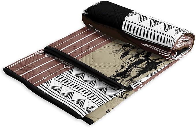Outdoor Picnic BlanketPortable Sandproof Waterproof Picnic MatWest Cowboys Printed Camping Beach Mat for Sand and Wet Grass Hiking (Western Cowboy L)