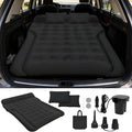 SUV Air Mattress Inflatable Bed for Car Sleeping Thickened Flocking Car Air Mattress Leakproof Comfortable Durable Cushion Cars Bed for SUVs Trunk Camping Road Trip (Black)