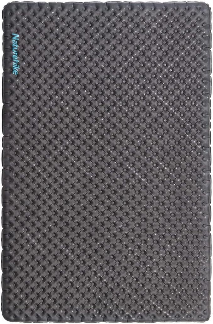 Naturehike Camping Mattress R-Value 5.8/3.5 Camp Bed Adults Camp Cot Folding Beds Sleeping Mat Pad Single Adults Foldable 0.88LB/500G Light Hiking[SGS Certified] (R3.5/Black/Double/196*120*7CM)