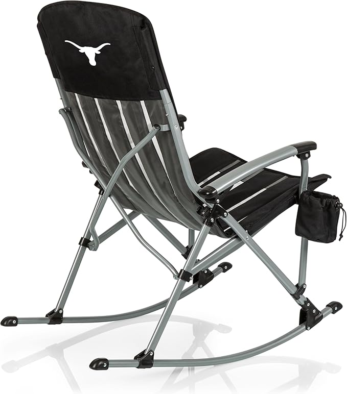 Picnic TIME NCAA Unisex-Adult NCAA Outdoor Rocking Camp Chair XL Heavy Duty Camping Chair for Adults