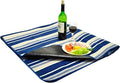 Picnic at Ascot Outdoor Picnic Blanket With Water Resistant Backing Extra Large 60 x 80