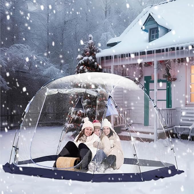 Bubble Tent Outdoor Clear Tents Bubble Dome House Igloo for Terrace Backyard 10x10 FT Transparent Tent for Camping