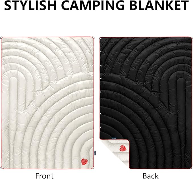Camping BlanketLightweight Puffy Printed Camping Blanket Packable Outdoor Blanket for CampingTraveling Stadium Hiking Picnics