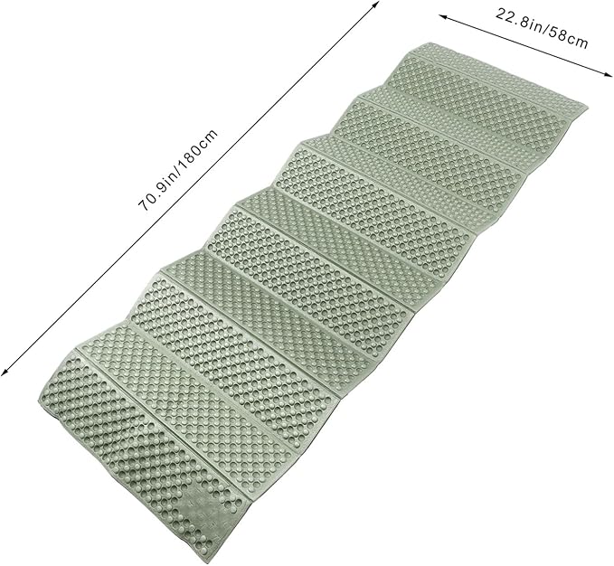 Generic Foldable Thick Outdoor Camping Mat Portable Picnic Floor Cushion Lightweight Multi-use Sleeping Pad with Wear-Resistant Material for Garden Stadium Park Travel