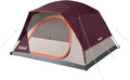 Coleman Skydome Tent with 5 Minute Setup 2/4/6/8-Person Weatherproof Tent with Rainfly &amp Carry Bag 20% More Headroom Than Traditional Canopies
