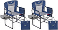 SUNNYFEEL Camping Directors Chair Heavy DutyOversized Portable Folding Chair with Side Table Pocket for Beach FishingTripPicnicLawnConcert Outdoor Foldable Camp Chairs