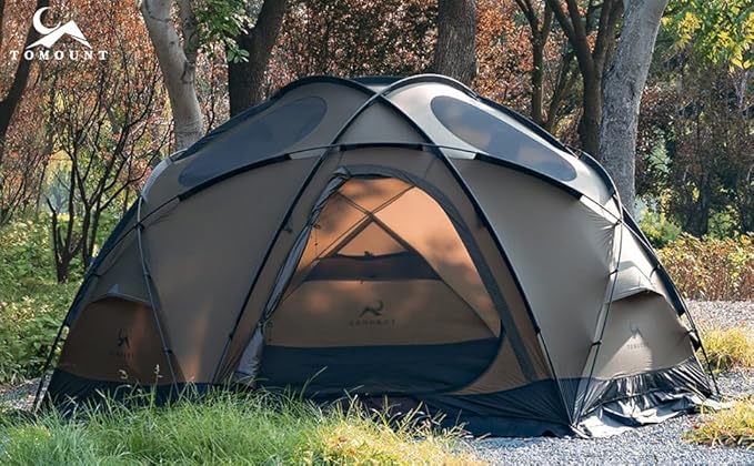 TOMOUNT Dome Hot Tent with Stove Jack 4 Person Backpacking Tent for 4 Season Waterproof Glamping Hiking
