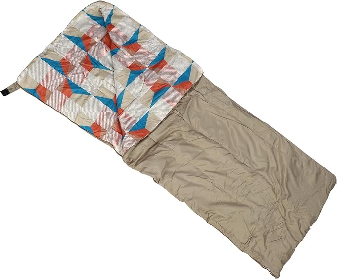 Camping Sleeping Bag Portable Foldable Lightweight Outdoor Sleeping Bag for Adults Camping Hiking Travel 190T Pongee Fabric Hollow Cotton Filling 74.8x56.3in