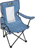 Life is Good Mesh Back Quad Chair Portable Outdoor Folding Chair with Carry Bag for Beach Sports Tailgates Camping Fishing