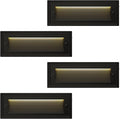 9 Inch Low Voltage Step Lights Outdoor12V 5W LED Landscape Stair Lights 3000K/4000K/6500K Deck Step Lights IP65 Waterproof for Stair Lighting and Yard Patio Pathway Walkway Pack of 4