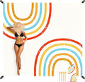 Beach Blanket Waterproof Sandproof Beach Mat 78''×86'' Lightweight Outdoor Picnic Blanket for Travel Camping Hiking