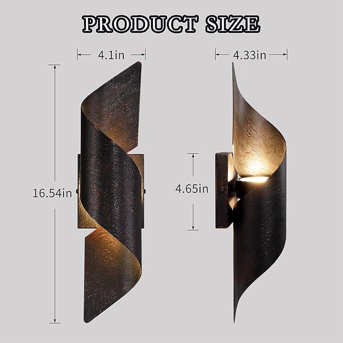 LED Up Down Wall Light Porch Light Exterior LED Wall Mounted Light Modern Outdoor Wall Sconce Light Fixture for Indoor and Outdoor