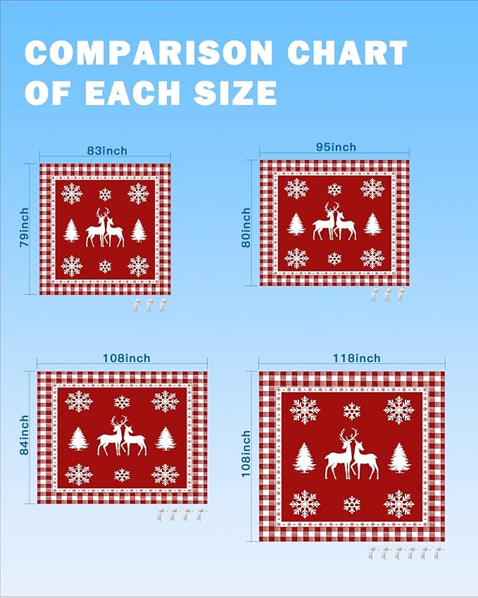 Beach Blanket Waterproof Sandproof Christmas Winter Snowflake Animal Elk Tree Quick Drying Beach Mat with 4 Stakes Red Buffalo Plaid Shadow Lightweight Picnic Blanket for Travel Camping 108x84
