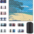 60x80 Picnic Blankets Outdoor XL Giant Waterproof Sandproof Beach Blanket Lightweight Foldable Camping Sand Mat Summer Glamping Camp Equipment Gifts Travel Trailer Hawaii Vacation Accessories