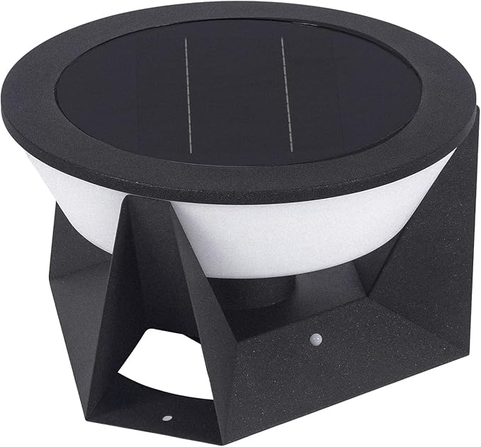 Solar Post Lights Outdoor 15 Solar Lamp Post Light IP54 Waterproof Pillar Lights Outdoor 3000K LED Modern Pillar Light Dusk to Dawn Column Lighting for Columns Patio Garden Entrance