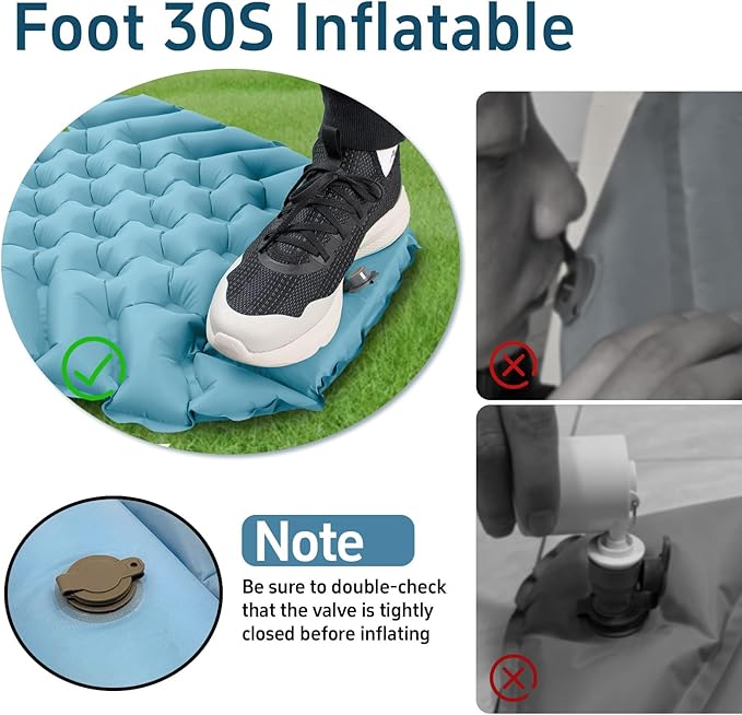Summer Sleeping Bag with Sleeping pad and Detachable Inflatable Pillow