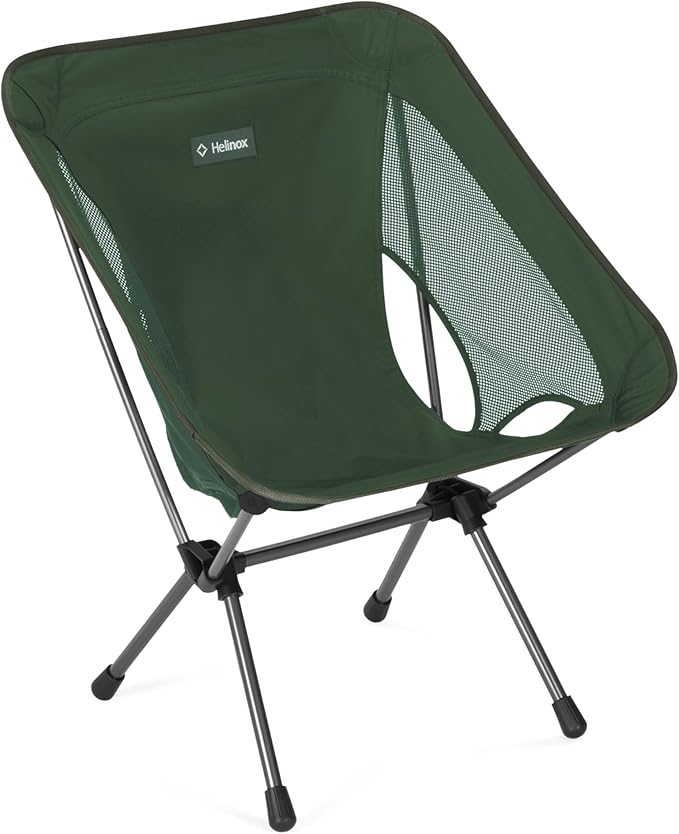 Helinox Chair One (re) High-Performance Camping Chair 1.97lbs Lightweight Compact Collapsible Outdoor Chairs Backpacking Picnic Adventures Forest Green