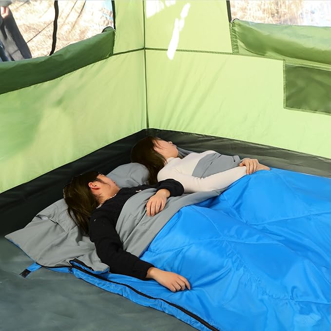 REDCAMP Ultra Lightweight Sleeping Bag for Backpacking Hiking Comfort for Adults Warm Weather with Compression Sack