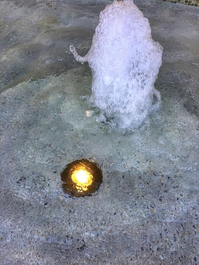 VOLT 12V 3-in-1 Waterproof IP68 Outdoor in-Grade Light with Brass Top (Bronze) for Low Voltage Landscape Lighting of Pathway Garden Column Fountain or Pond