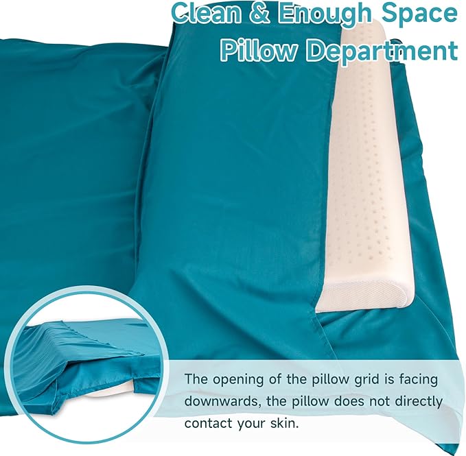 Sleeping Bag Liner 9.5oz Ultralight Satin Travel Sheets for Hotel with Two Way Zippers Silky Camping Sheets &amp Adult Sleep Sack for Backpacking Hiking Business Trips