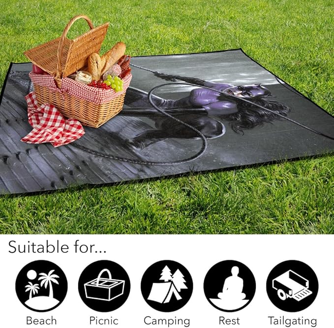 LOGOVISION Batman Catwoman Roof Outdoor Blanket for Picnic Beach Camping Park Tailgate 50x60