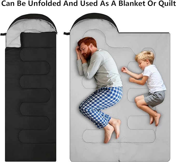 Sleeping Bags Lightweight Camping Sleeping Bag for Adults Kids Hiking Outdoor Travel Cold Weather &amp Warm