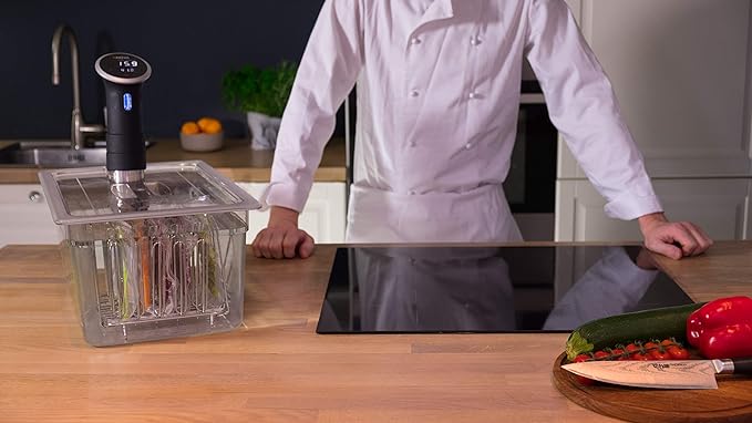 C10L-AP Lid for LIPAVI C10 Sous Vide Container with cut-out for the Anova Precision immersion circulator