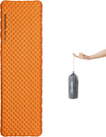 Naturehike Ultralight Insulated Sleeping Pad with R5.8 3.2in Thickened Patchworkable Inflatable Double Sleeping Mat for Camping Hiking Climbing with Inflatable Bag