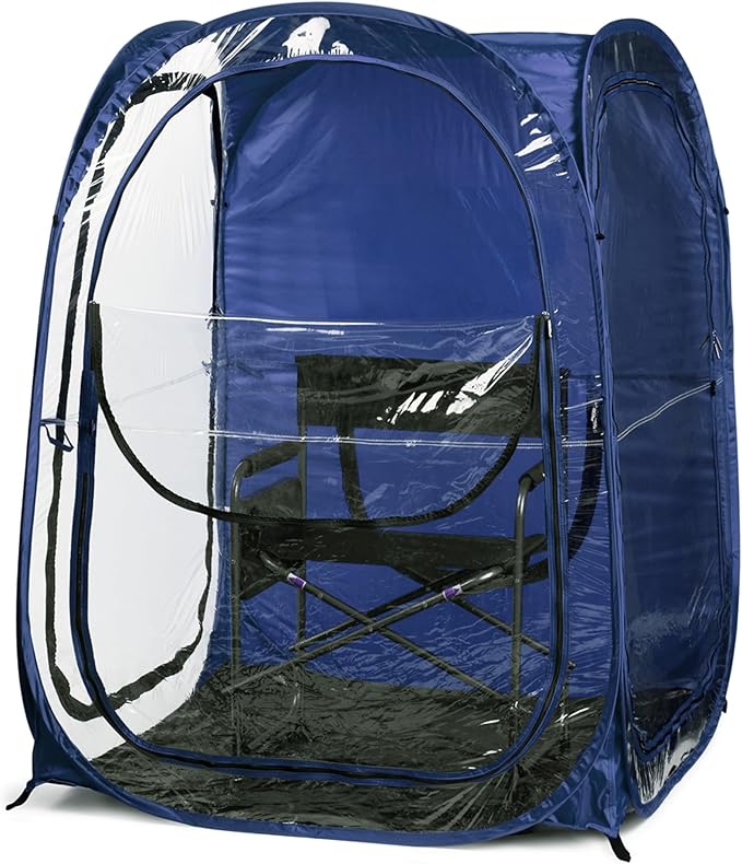 WeatherPod® The Original Shark Tank MyPod™ 1-2 Person Pop-Up Pod - Stay Warm Dry and Out of The Sun - Weather Pod for Sports Rain or Wind